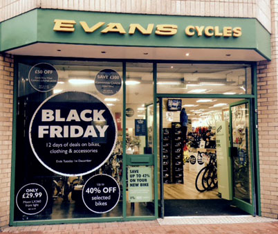 black friday evans cycles