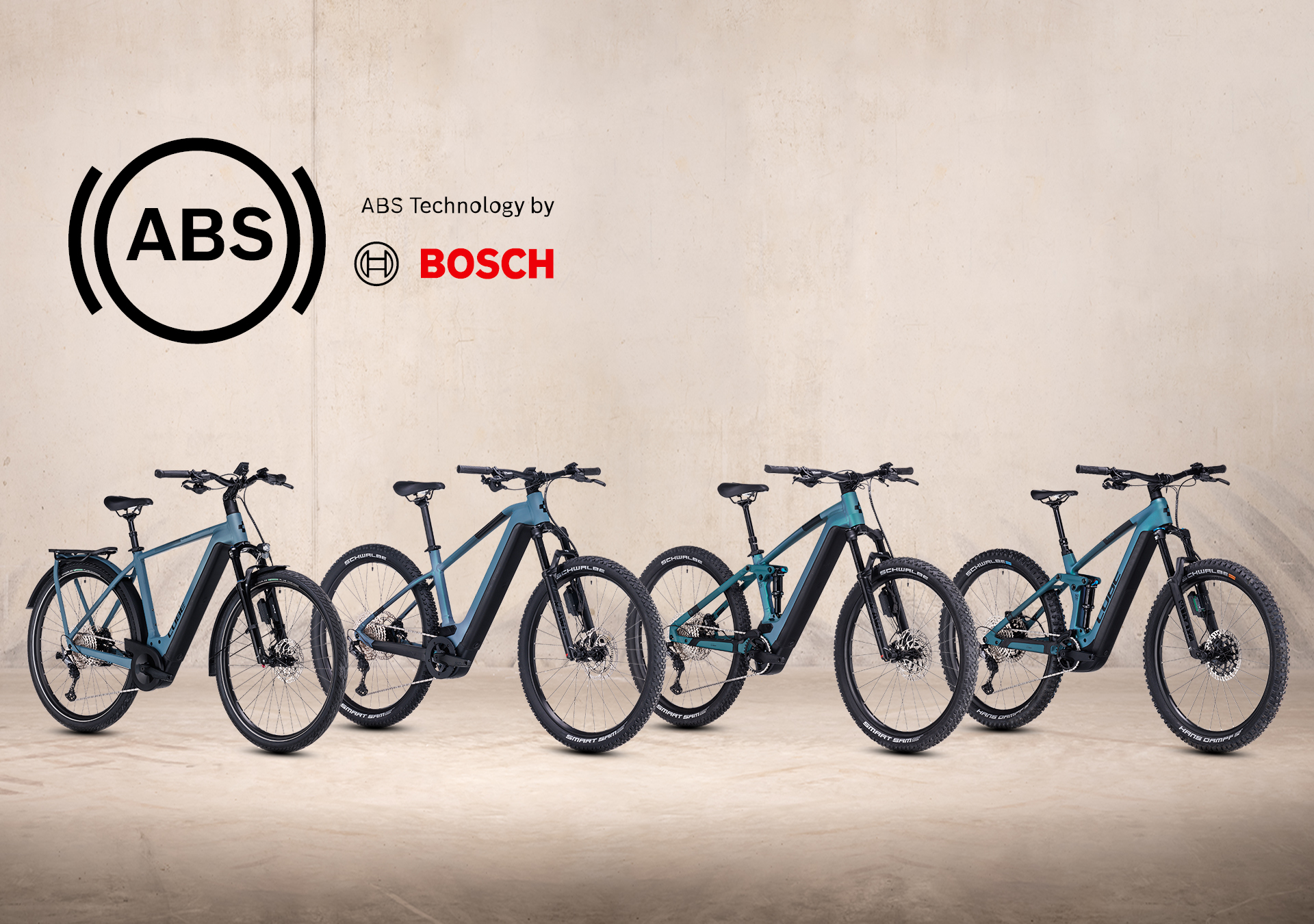 Cube launches four new e-bikes equipped with an ABS