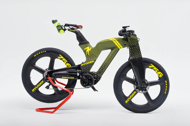 A blend of time trial, MTB and Moto GP bike - the Ryuger Eidolon BR-RTS e- bike can even carry your lunch