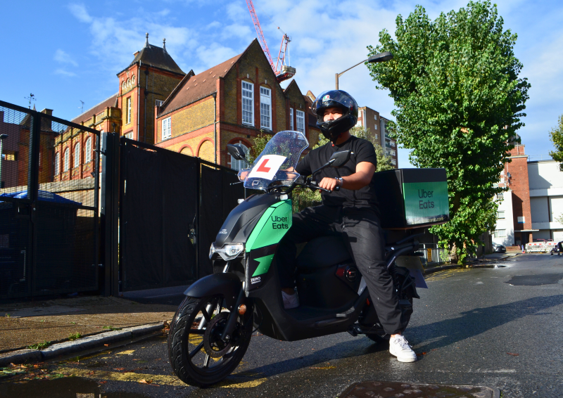 Uber store eats motorbike