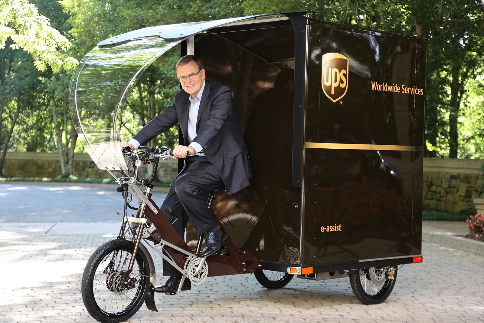 ups bike delivery